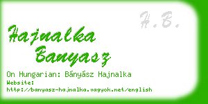 hajnalka banyasz business card
